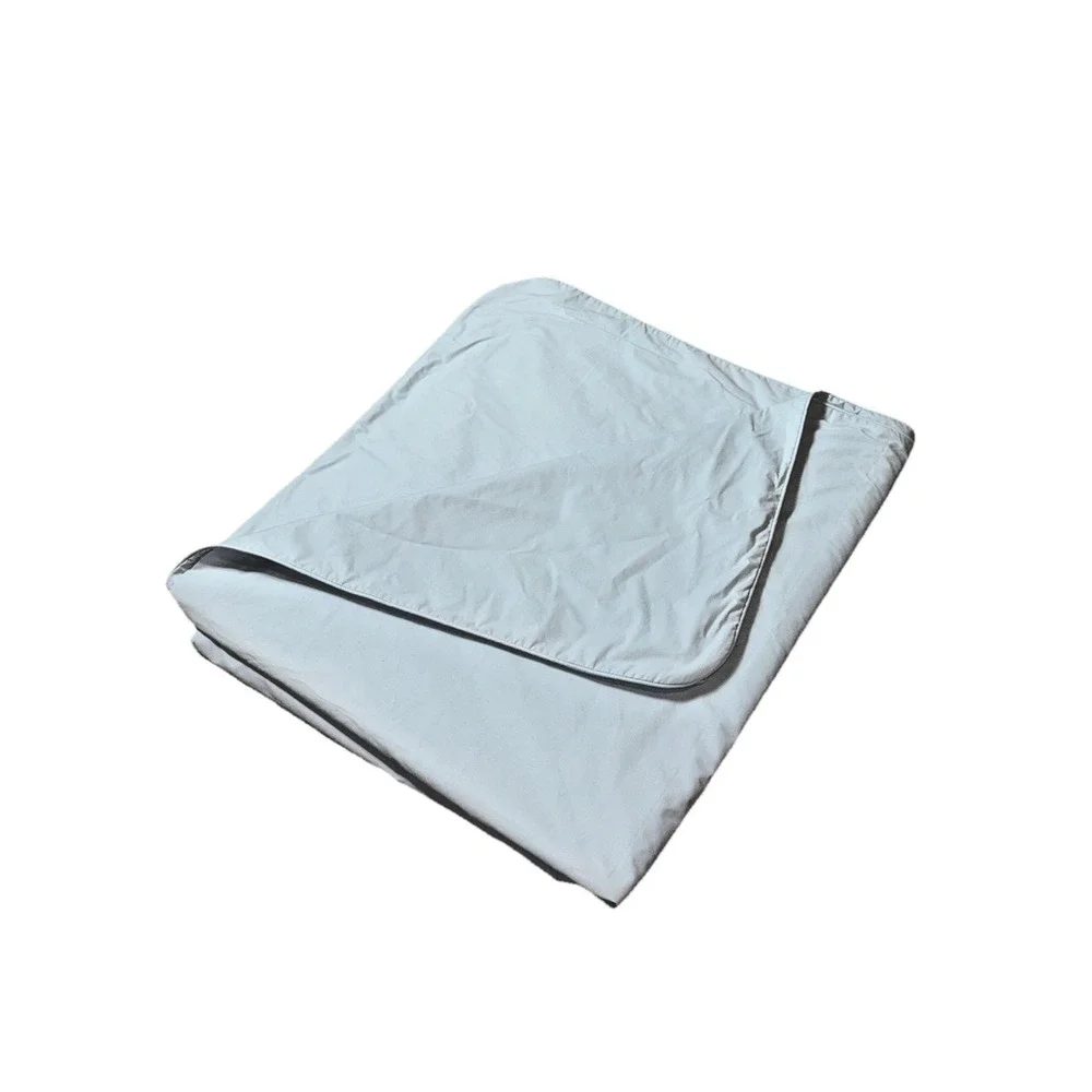 Rare Vintage Lands End Coming Home Duvet Cover Light Blue King 106x96 Cotton